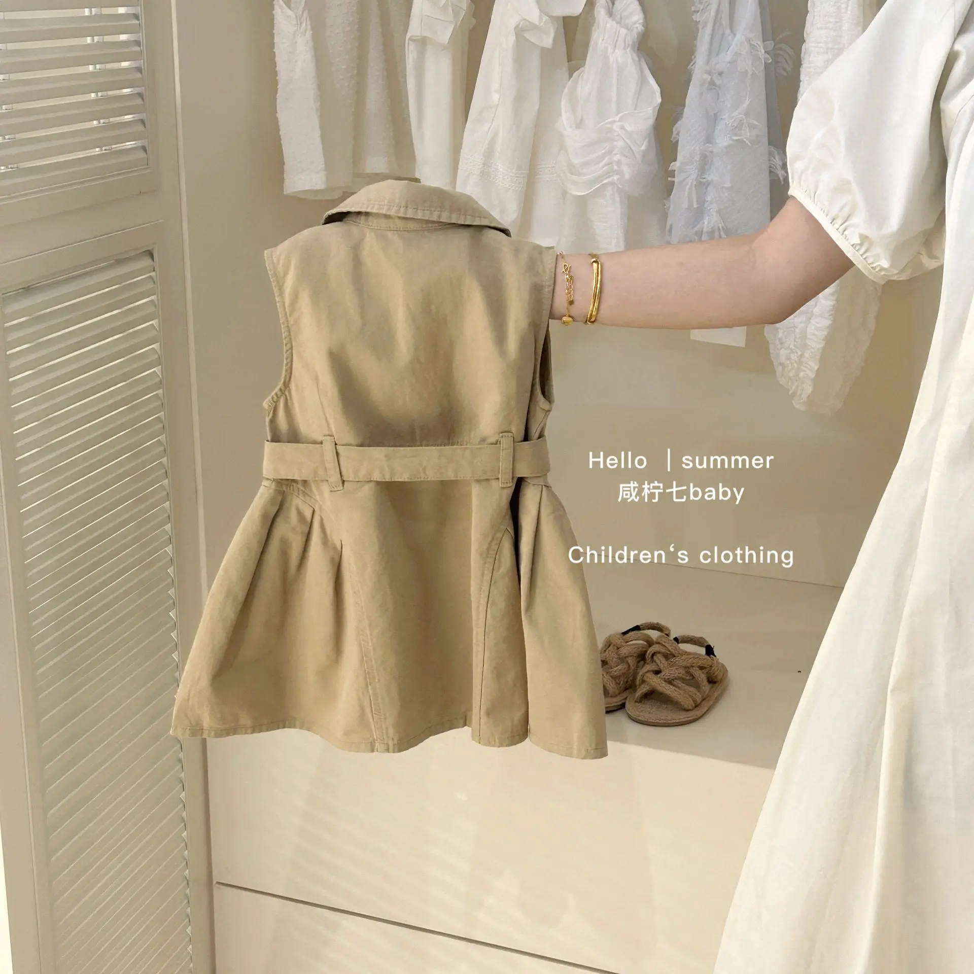 Children's Clothing, Summer Girls' Sleeveless Dresses, Baby Design, Workwear, Skirts, Vests, Candy Elements, Trendy