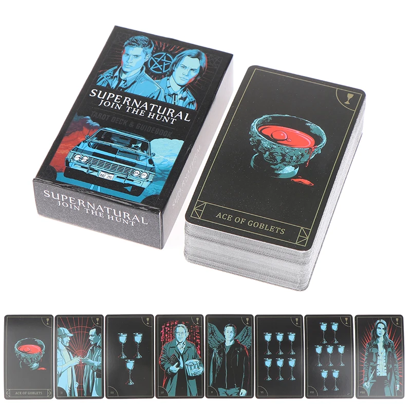 Supernatural Tarot Deck and Guidebook Card Game Gift With Pdf Guidebook Card Game Board Game 78 Cards Beginners