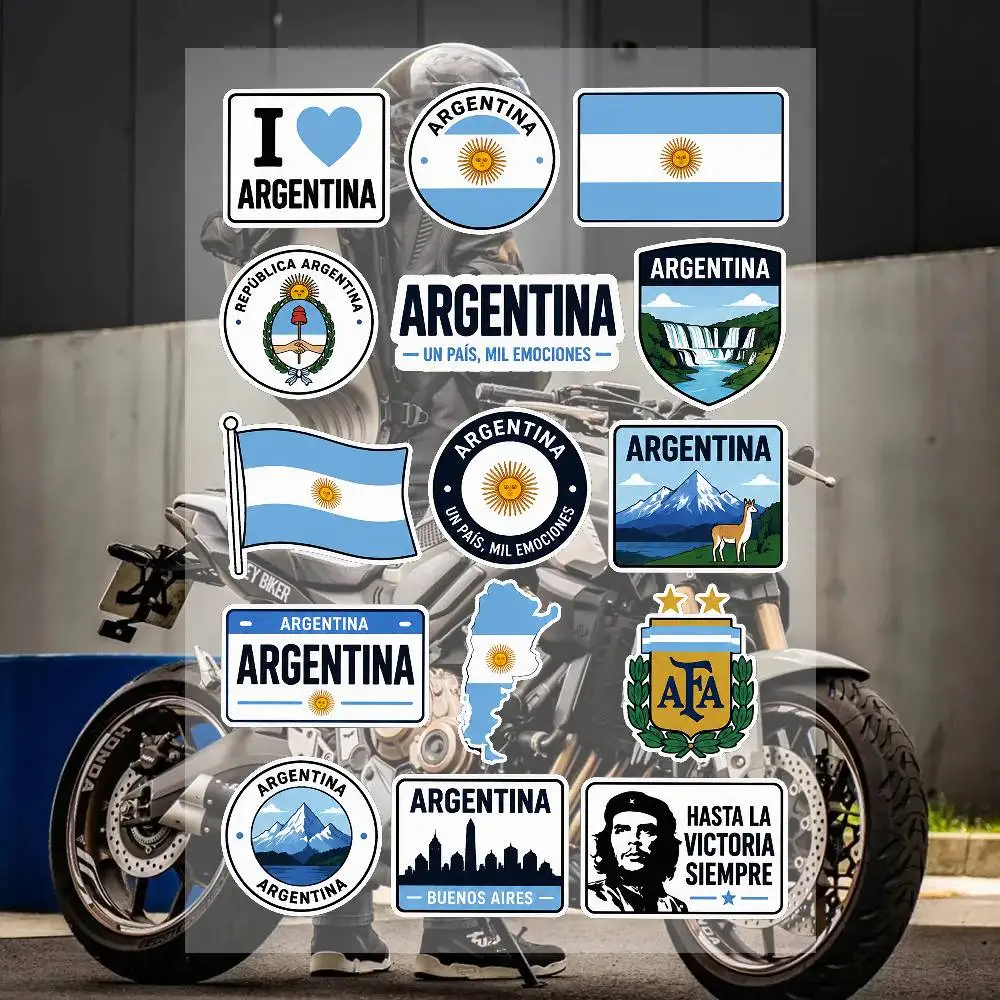 A-Flag Of Argentina Stickers Waterproof Vinyl Decals For Car Motorcycle Helmet Laptop Skateboard