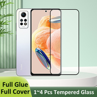 1~4 Pcs For Xiaomi Redmi Note 12 Pro 4G Glass Screen Protector Full Cover Tempered Glass On Redmi Note 12 Pro Plus 11 11S 10 10S