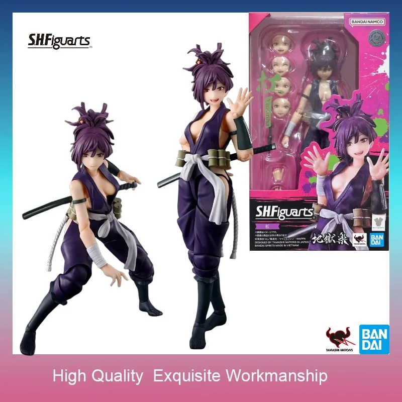 En stock, figura de acción Bandai S.H.Figuarts Hell's Paradise Jigokuraku Yuzuriha, modelo coleccionable, regalo navideño 100% oficial