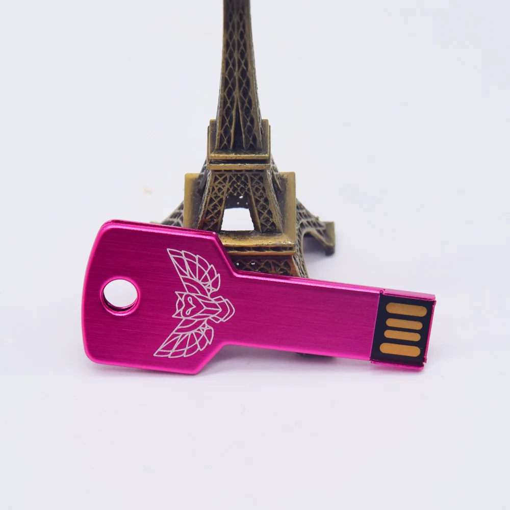 10pcs key usb flash drive 4GB 8GB metal pen drive 128GB  memory stick 32GB 64GB waterproof pendrive u stick gift