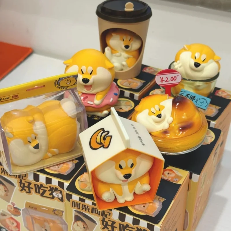 Authentische Tier Nebula Achai Goji Berry Serie Köstlicher Hund Blind Box Shiba Hund Trendy Play Handgemachtes Puppengeschenk