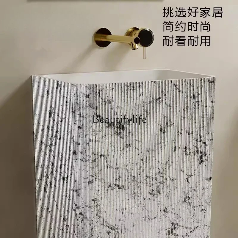 ld6 *Artificial stone household column basin small apartment light luxury hotel engineering B & B