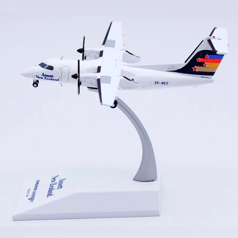 LH2425 Alloy Collectible Plane Gift JC Wings 1:200 Ansett New Zealand Bombardier Dash8-Q100 Diecast Aircraft Model ZK-NEZ