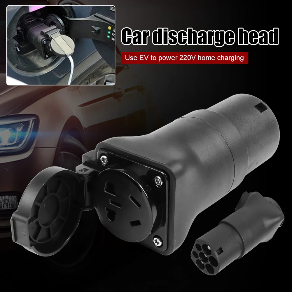 Male Power Supply Conversion Socket Charger Adapter For IEC 62196 EV RV Scooter Type 2 to Charging Socket Outlet Car Accesorries