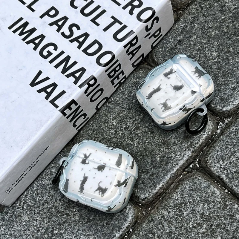 

Moon Star Cat Apple Headphone Cover Suitable for Appleairpods3/4Personalized Anti-dropPRO2/PRO3