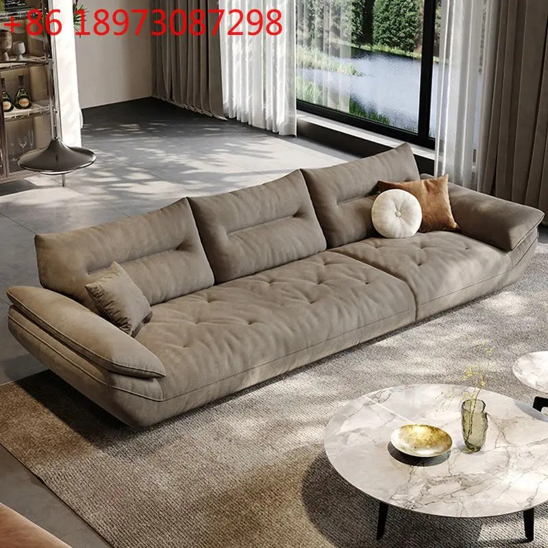 Moderno e semplice soggiorno in tessuto piccolo appartamento divano nuvola in linea Stile italiano minimalista leggero e di lusso