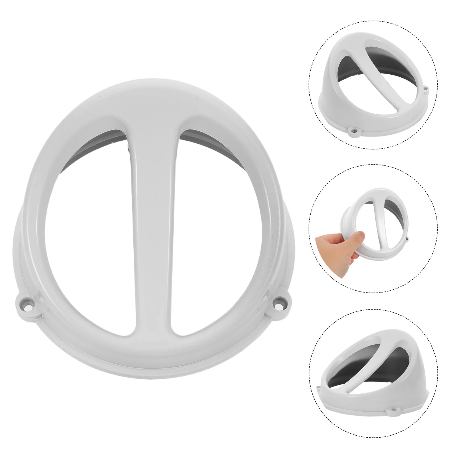 

Motorcycle Air Intake Hood Cover ABS Weather Resistant Engine Protection Noise Reduction Hood Scoop Air Outlet Trim Vent Cover