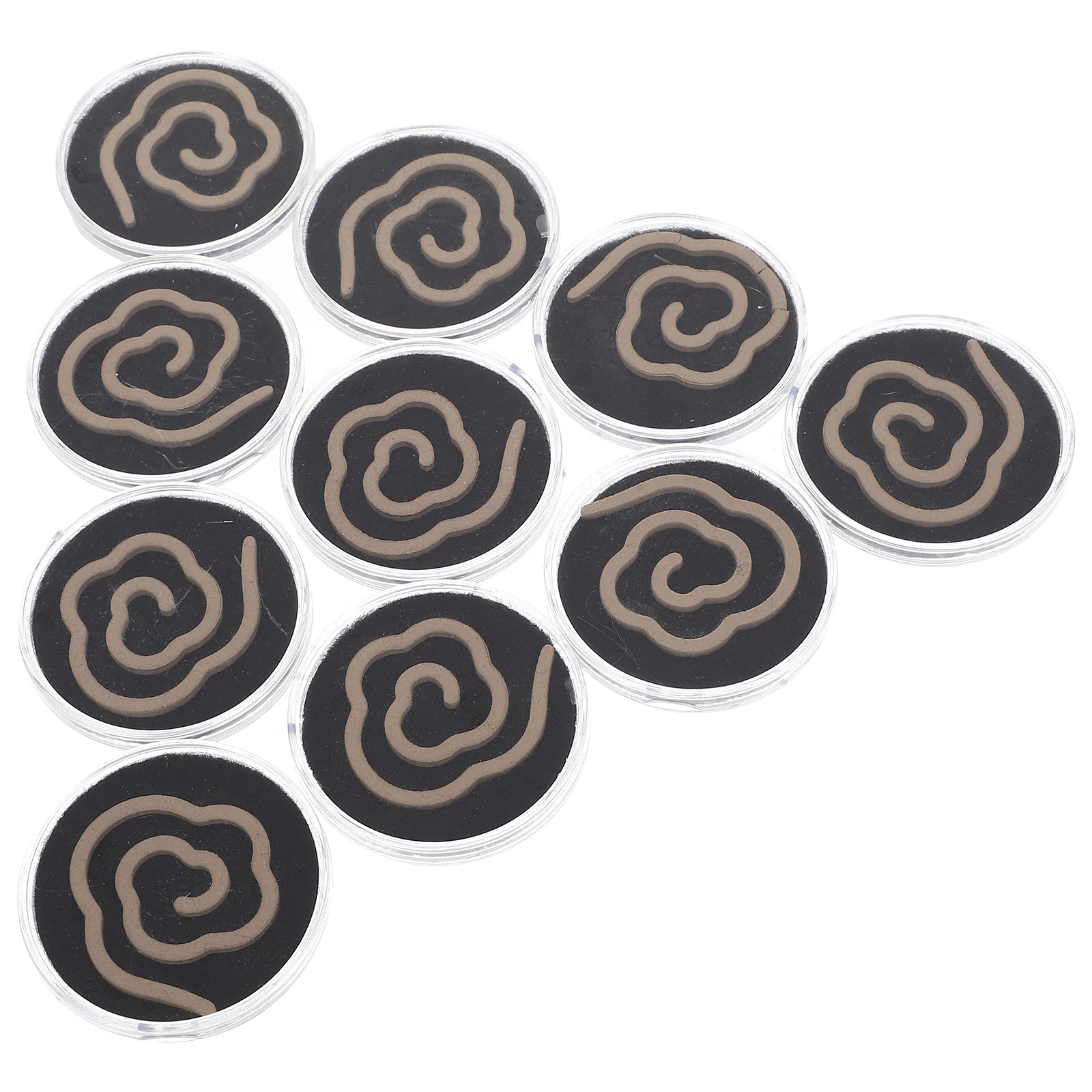 

10pcs Fragrance Aromatherapy Natural Scents Air Purifying Long Lasting Home Office Use Safe Material Coils Incense Burner