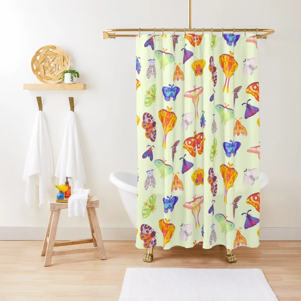 

Moth - pastel Shower Curtain Bathroom Accessories Shower For Bathroom Shower Bath Bathroom For Curtain