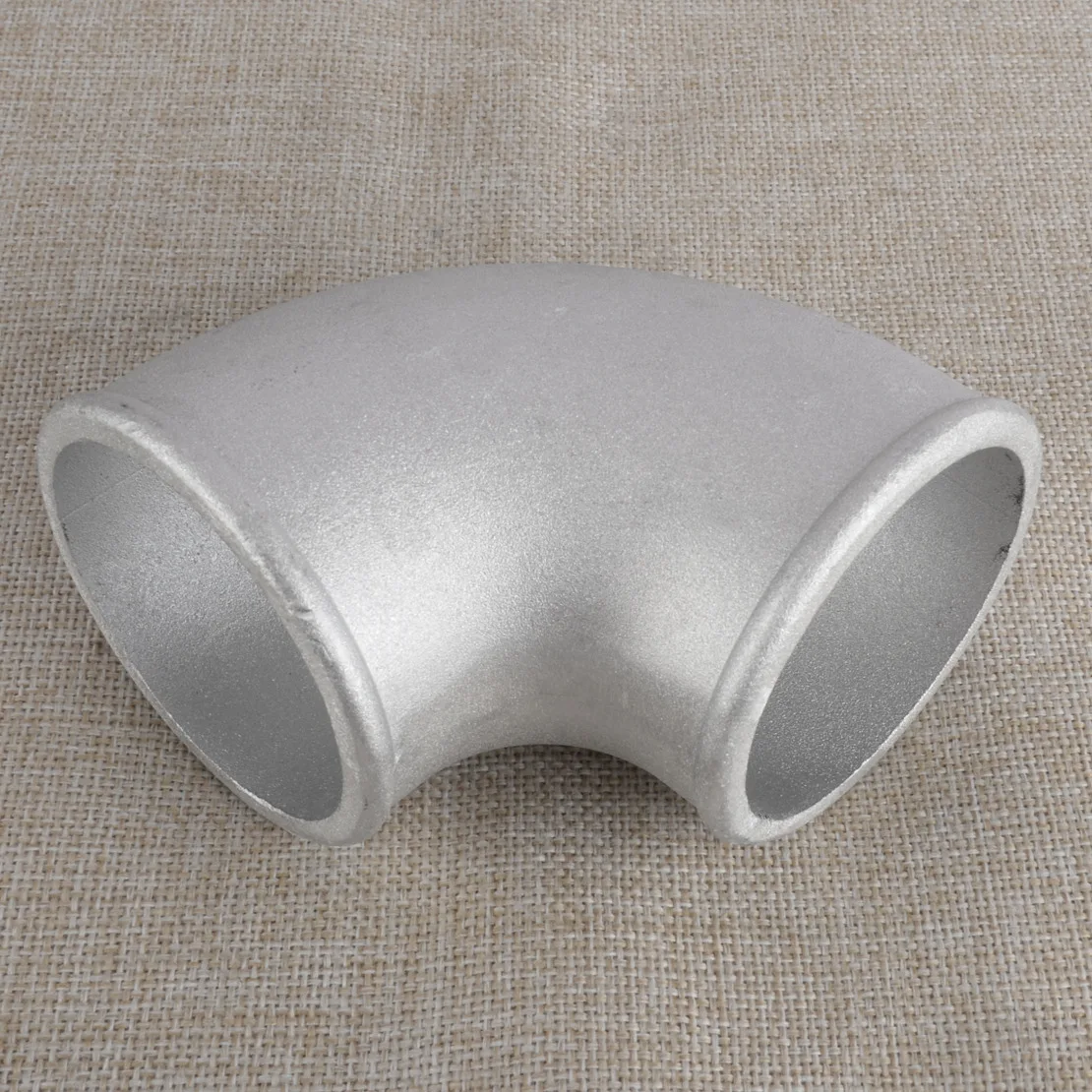 Car 70mm 2.75 Inch 90 Degree Cast Aluminum Elbow Turbo Pipe Joiner Intercooler Tight Bend Tube Silver