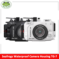 SeaFrogs TG7 60m/195ft Underwater Diving Waterproof Housing Camera Case for Olympus TG-7 Waterproof Camera Bags