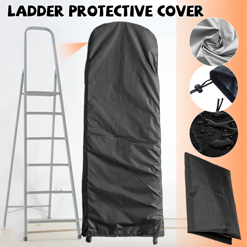 Folding Ladder Dust Cover Portable Ladder Protective Cover Outdoor Step Ladder 210D Waterproof Dust-Proof Case with Drawstring