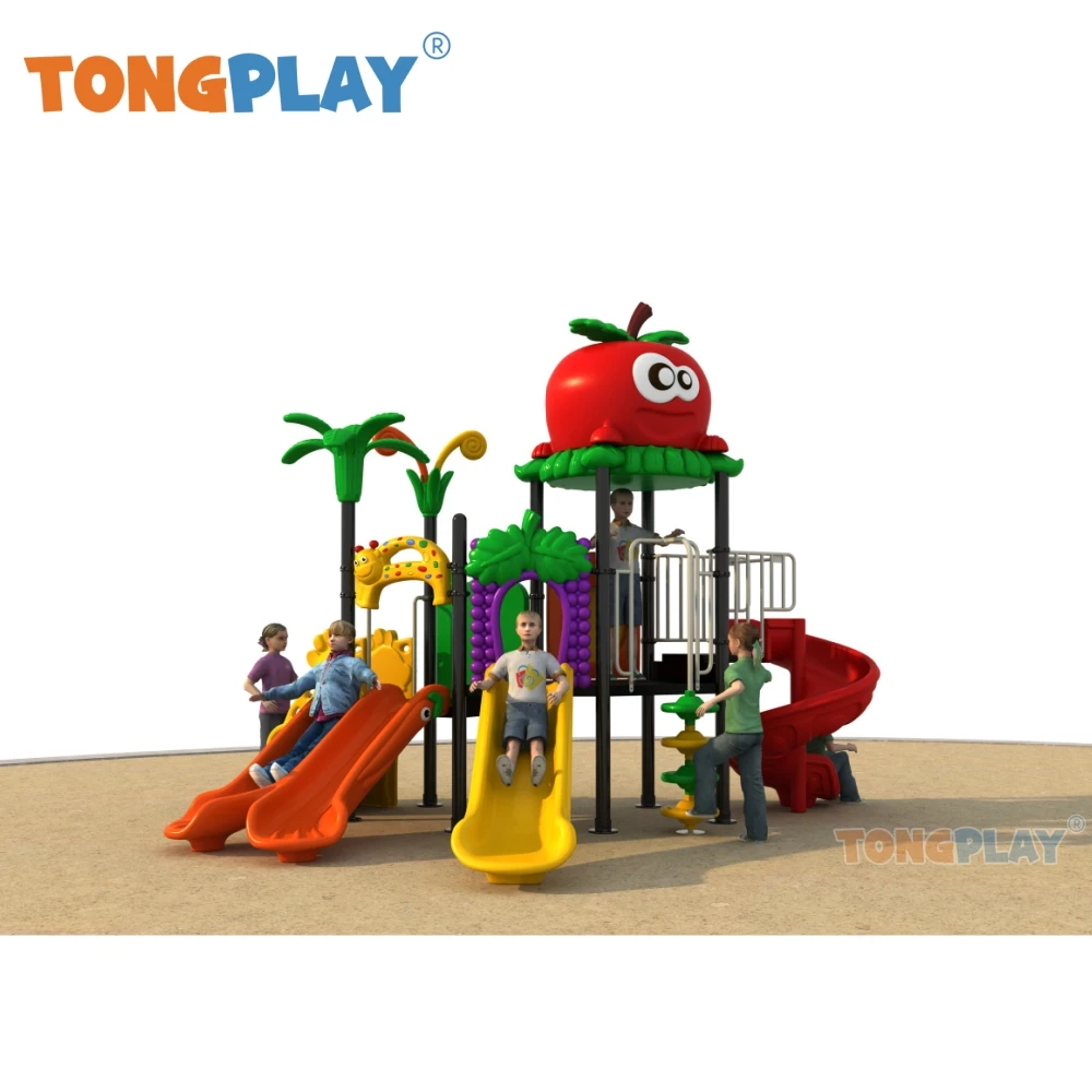 Commercial Children Slides Playground Outdoor Plastic Playground Equipment Kids for Amusement Park