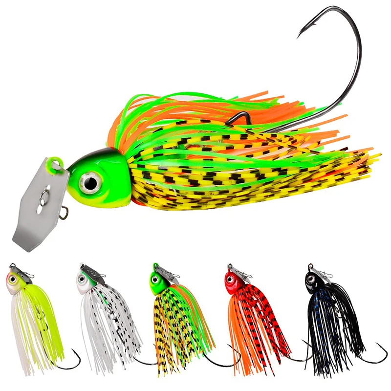 Mycena 12G/14G/20G Chatter Bait Spinner Bait señuelo de pesca sin malezas Buzzbait Wobbler Chatterbait para lubina Pike Walleye Fish