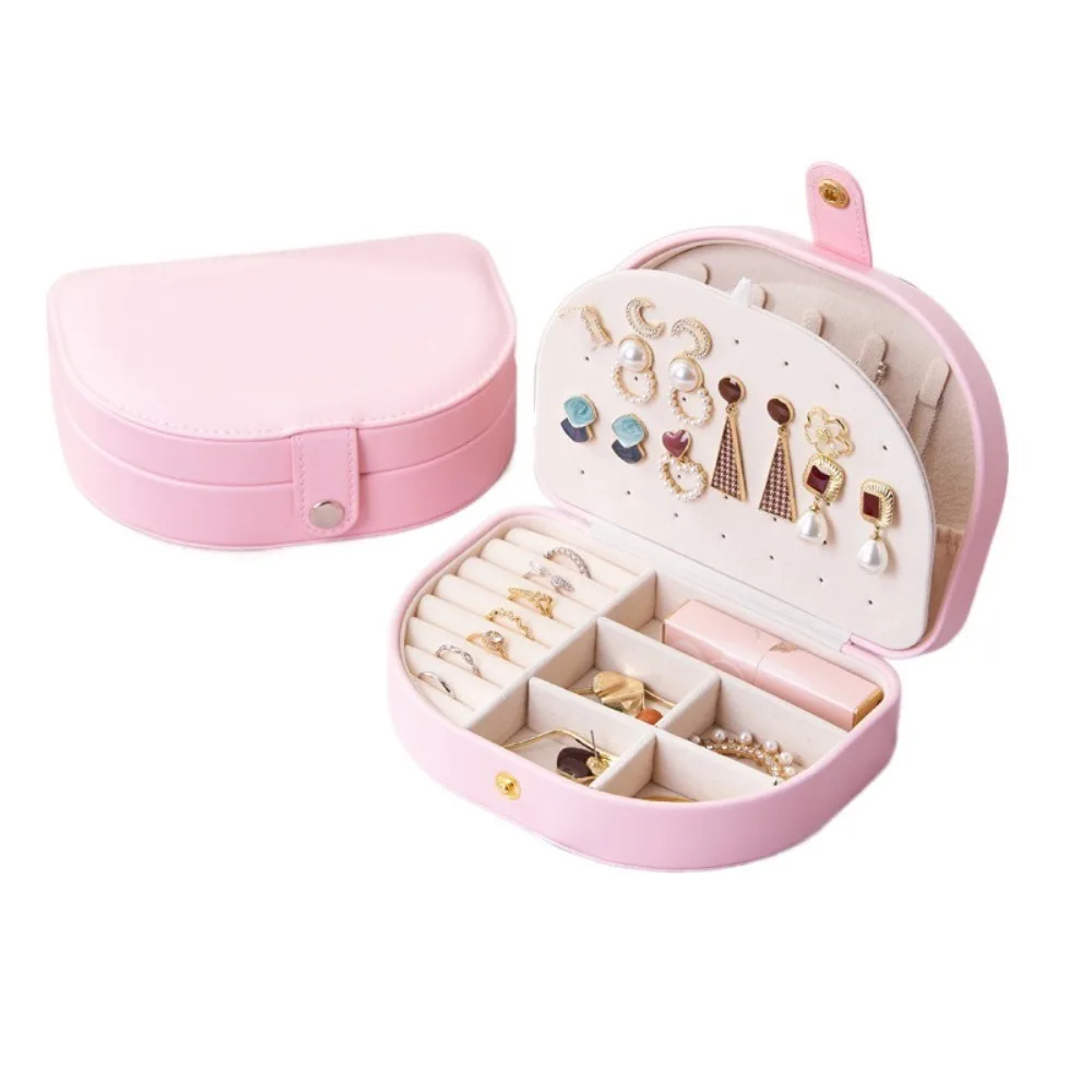 

PU Leather Jewelry Packing Bag Bracelet Rings Necklace Jewelry Display Box Large Capacity Organizer Jewelry Holder Travel
