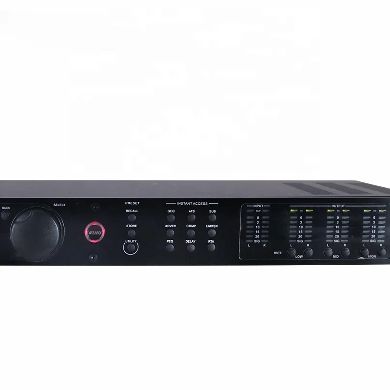 2 input 6 output Low mid high Audio processing crossover pa2 speaker management