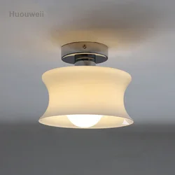 Beige Glass Aisle Lights Corridor Lights Nordic Simple Bedroom Entrance Hall Ceiling Lights