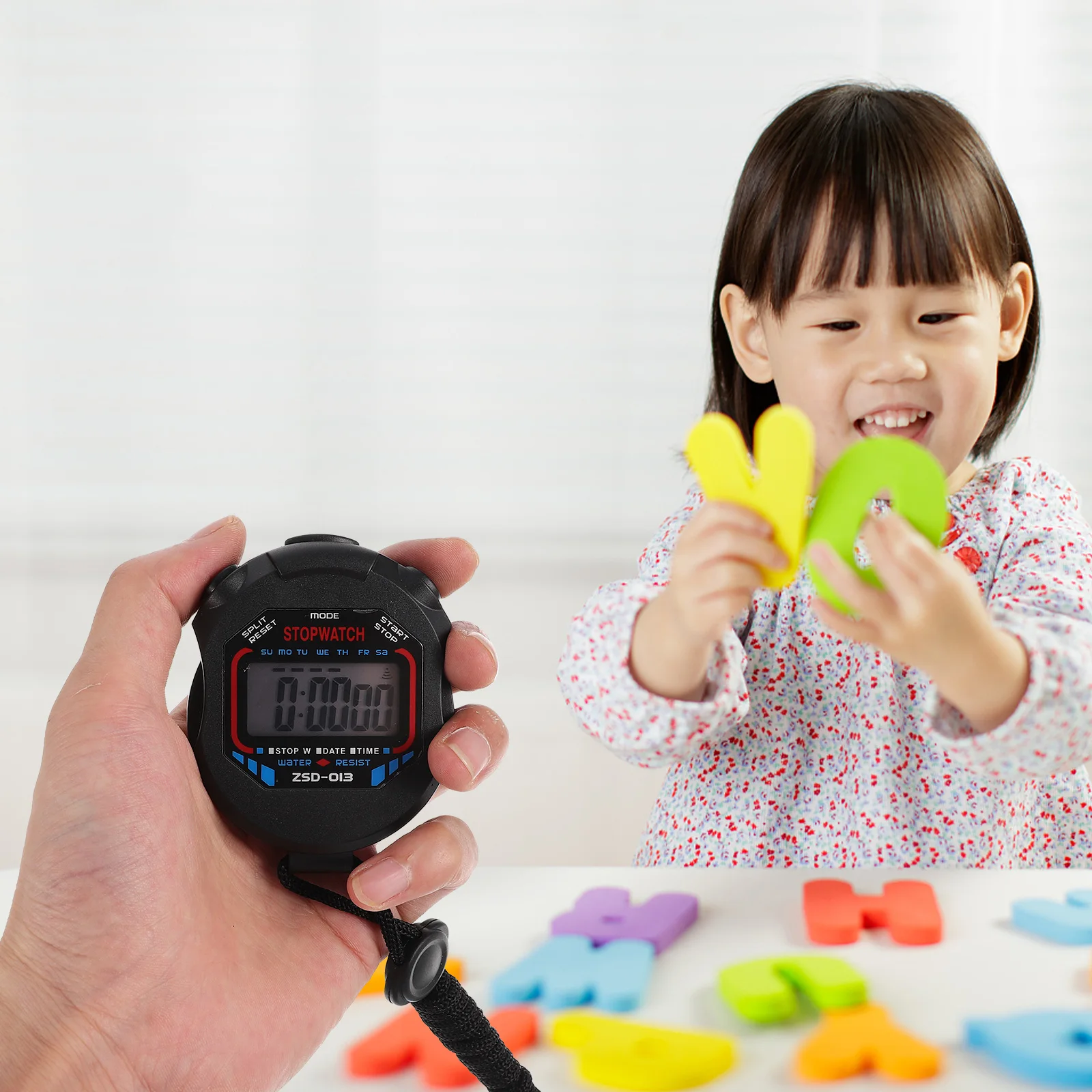 Digitale Sport-Chronographen-Timer-Uhr für Kinder, Fitness-Schiedsrichter, großes LCD-Display für Lauf-Timer, Stoppuhr
