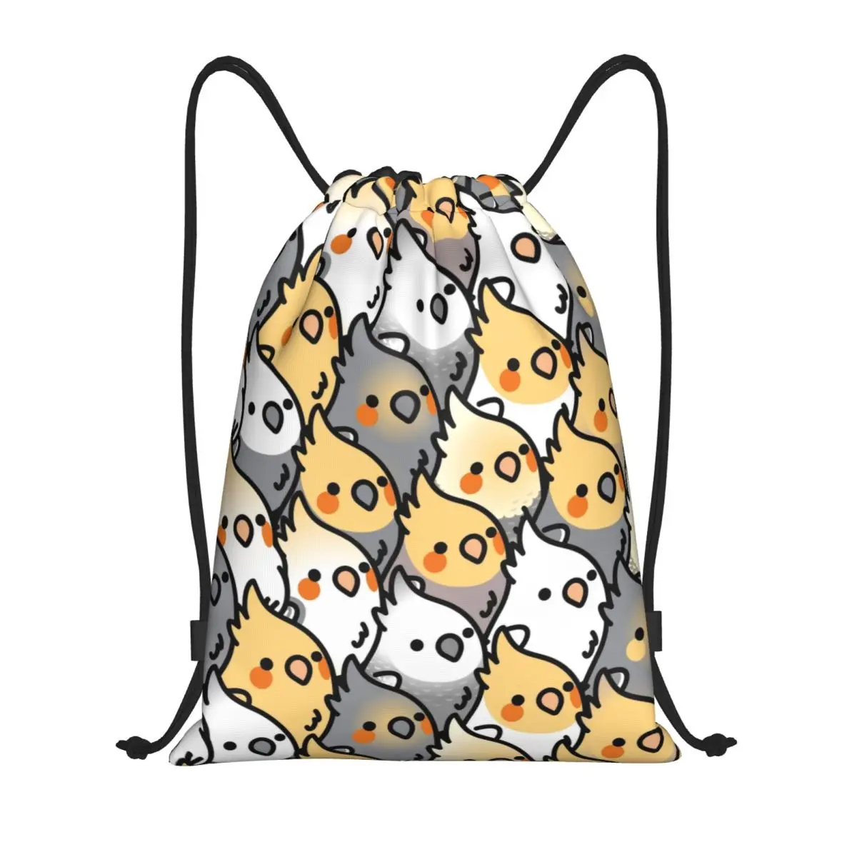 Chubby Cockatiel Party Drawstring Bag Men Women Foldable Sports Gym Sackpack Cute Parrot Birds Shopping Storage Backpacks