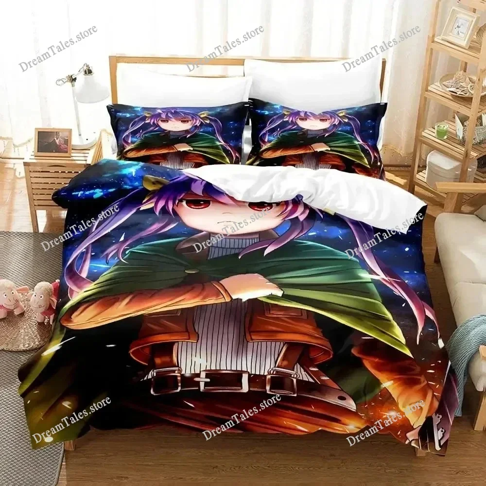 

3D Print Anime Non Non Biyori Bedding Set Duvet Cover Bed Set Quilt Cover Pillowcase Comforter King Queen Size Boys Adult