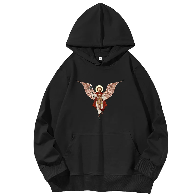 Angel Hoodies Coptic Angels Graphic Hooded Sweatshirts Suitable For All Ages Spring Autumn Essentials Hoodie Hooded Shirt