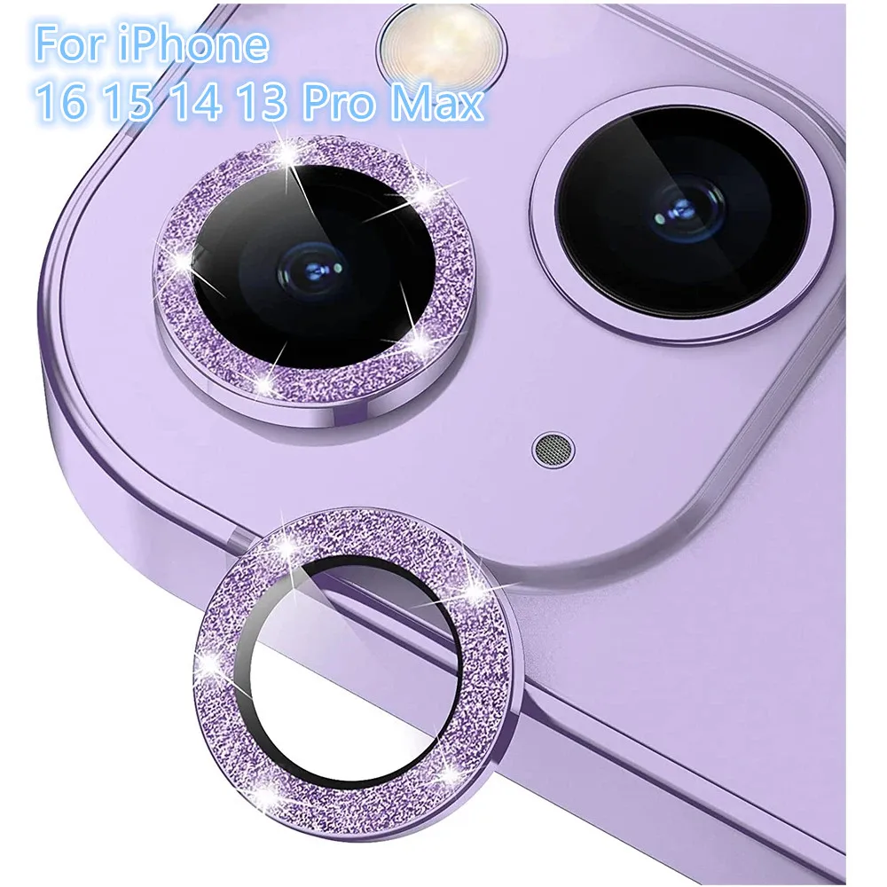 Алмазная блестящая Защита объектива камеры для iPhone 16 Pro Max 16 Plus 15 Pro Max 14 Pro 16 Pro 15 Plus стеклянная защита аксессуар