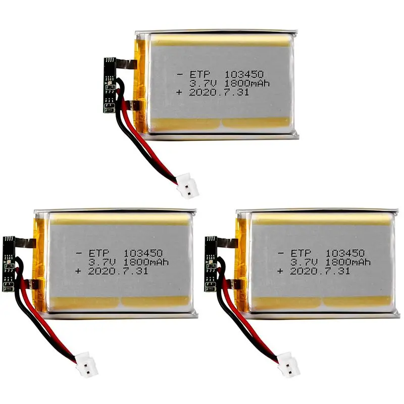

Аккумулятор литий-полимерный AYHF 3X 103450 3.7V 1800MAH для MP3-плееров, GPS-навигаторов, диктофонов, гарнитур, электронных книг, камер