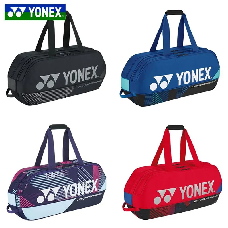 Yonex Genuine Badminton Bag 2024 NEW Sports Tennis Bag Waterproof Large Capacity Hold 6 Racket Professional Competition Training