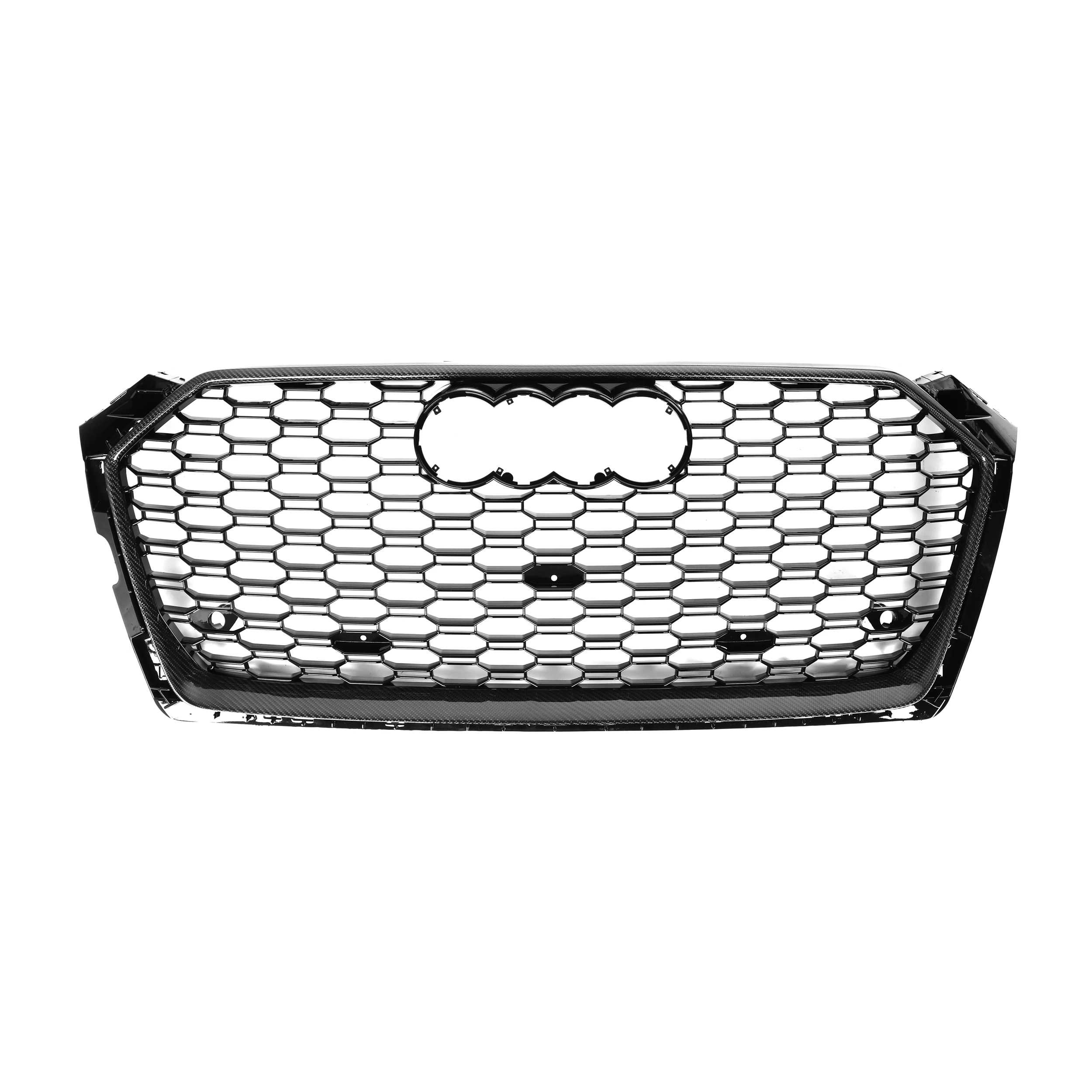 

High Quality Carbon Fiber Frame +ABS RS5 Style GRILL for A5 S5 B9 Change to RS5 2017-2019 Front Bumper Grille