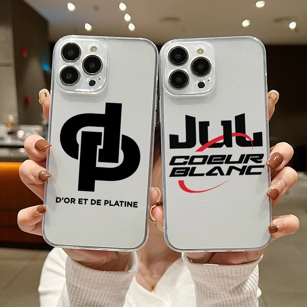 

Rapper JuL C'est Pas Des Lol Phone Case For iPhone 15 14 13 12 11 Mini Pro Max X XR XSMax 6S 6 7 8 Plus SE20 Transparent Cover