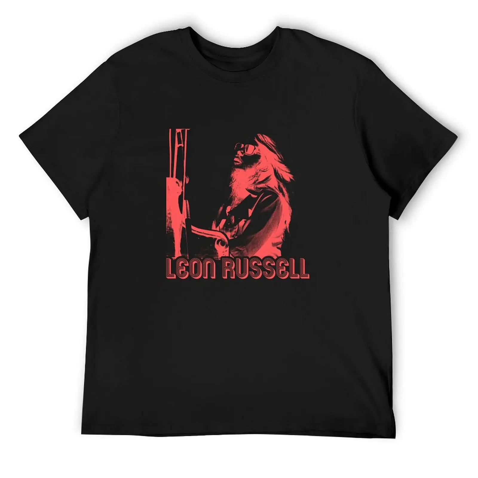 Leon Russell Retro Song For You FanArt Tribute T-Shirt Blouse sublime anime figures customs mens graphic t-shirts pack