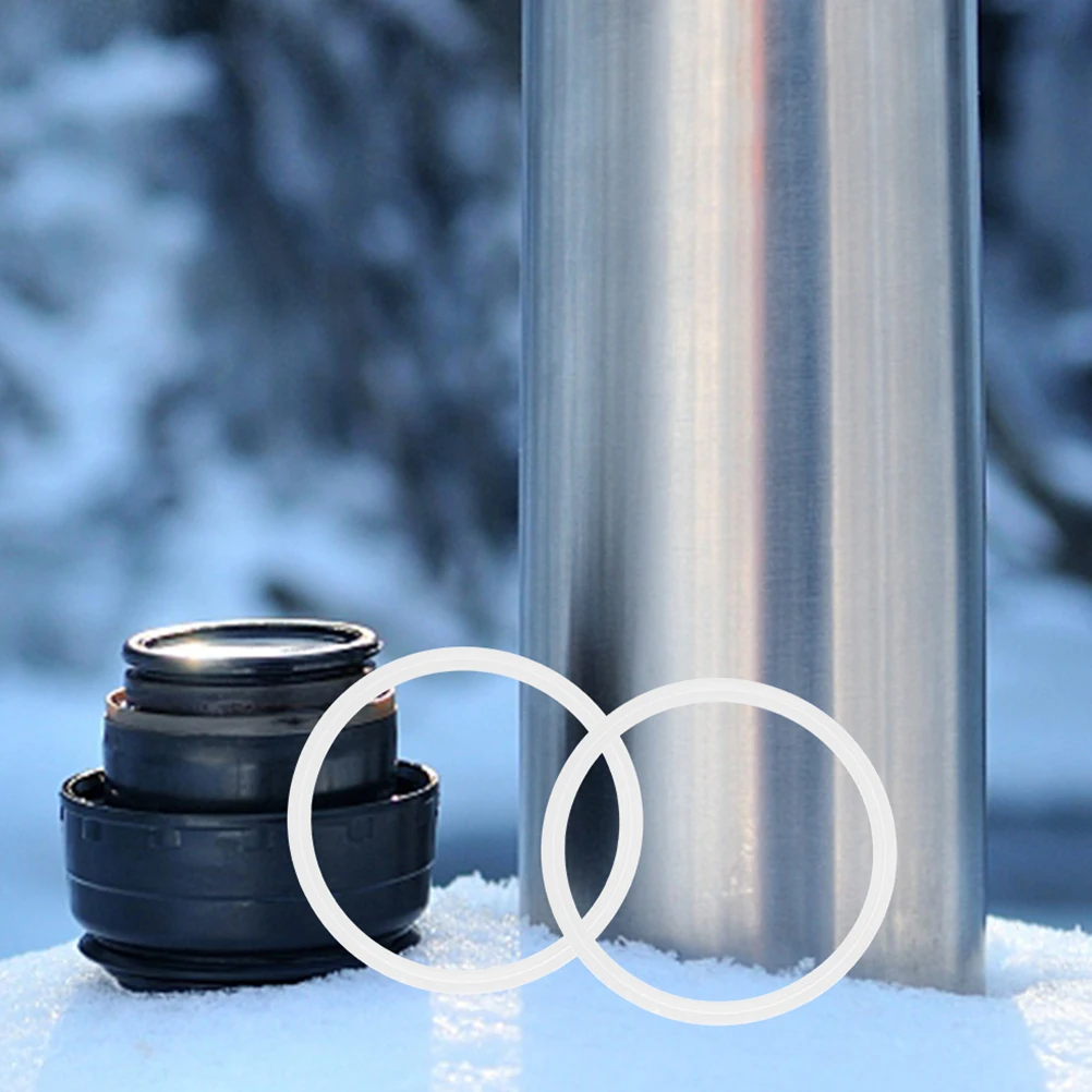 4Pcs Thermal Bottle Elastic Seal Ring Silicone Ring Insulated Cup Elastic Seal Ring Replacement Bottle Supplies Cup Silicone