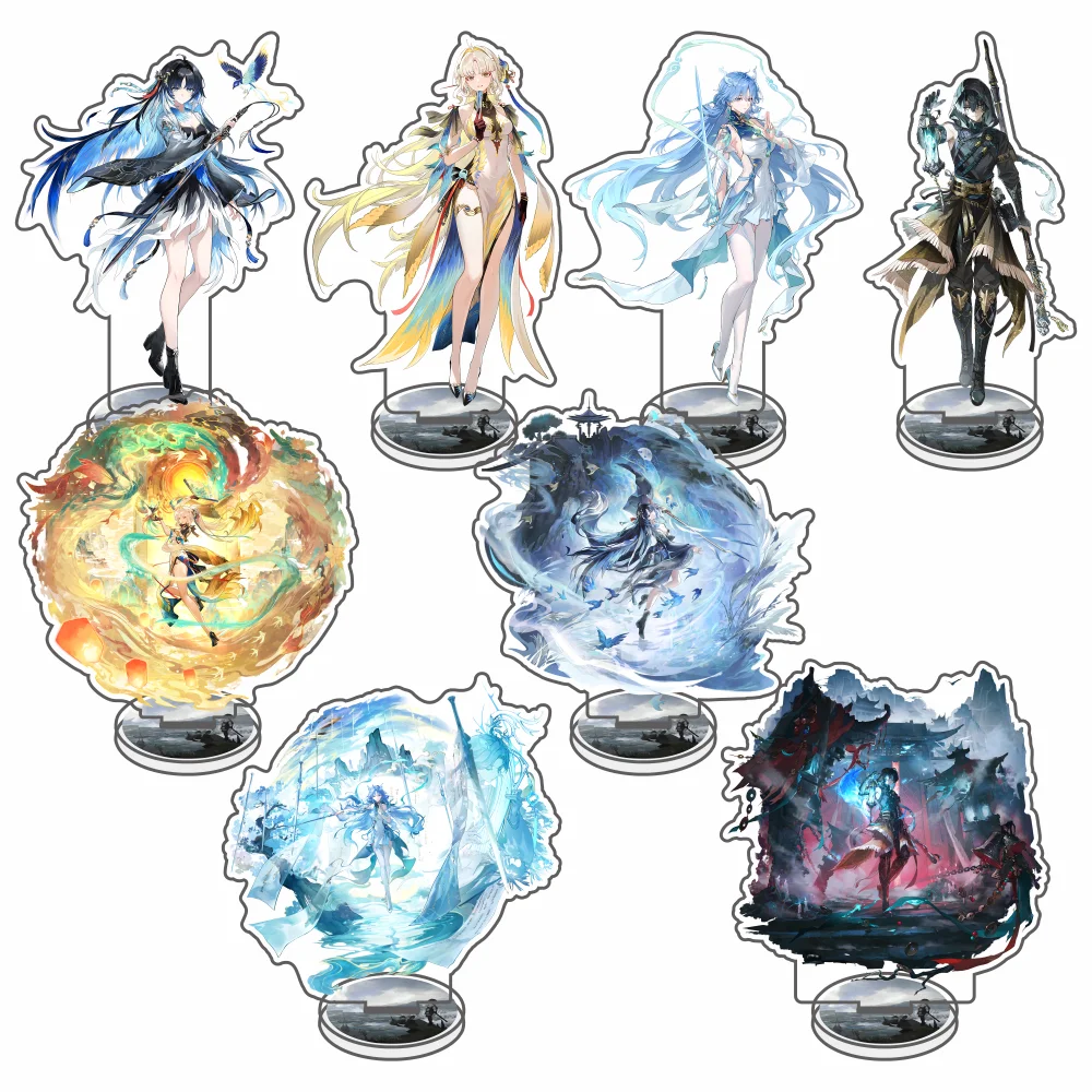 Wuthering Waves Game Keychains Pendant Car Acrylic Stand Suisui YangyangXuanling Lucilla Jingran Cosplay Accessories Fans Gifts