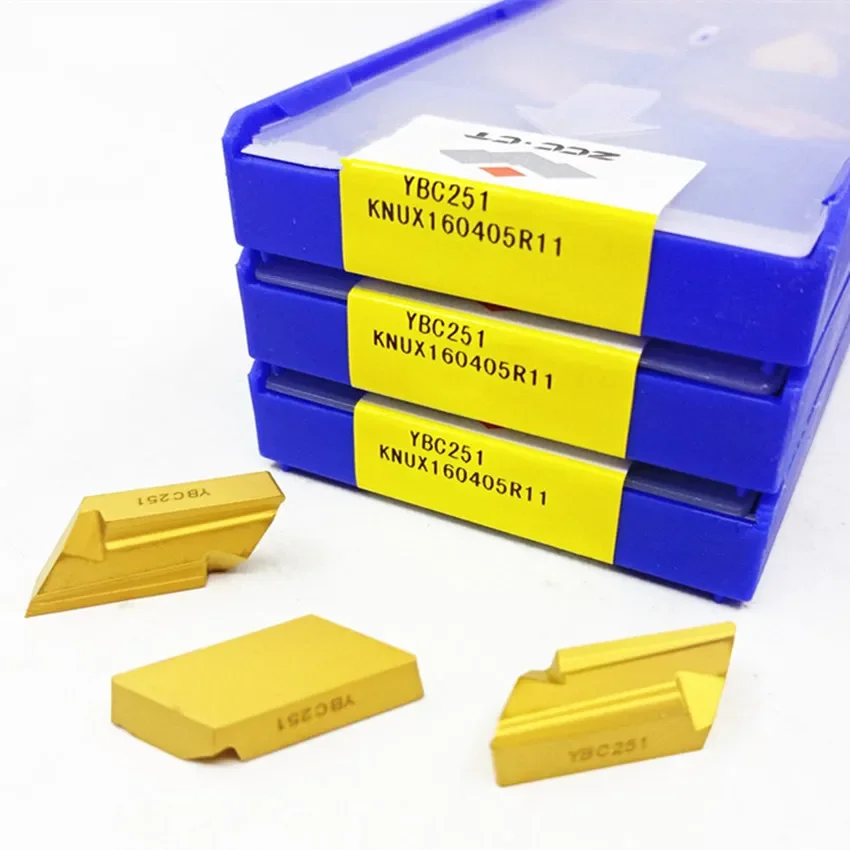 

ZCC.CT KNUX160405R11 YBC251/KNUX160405L11 YBC251/KNUX160405R11 YBC252/KNUX160405L11 YBC252 ZCC CNC carbide inserts 10pcs/box