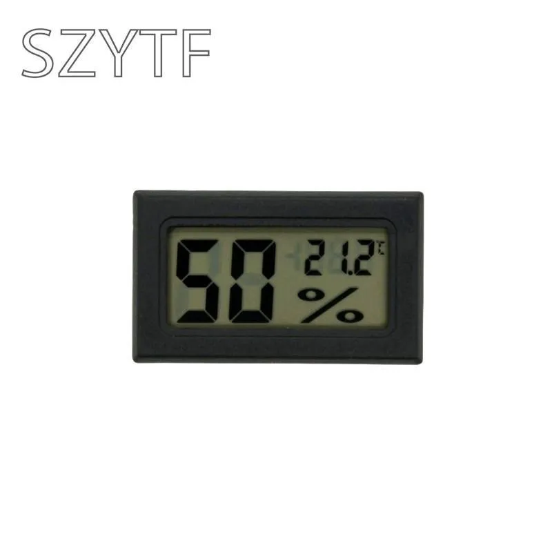 Mini Convenient Digital LCD Thermometer Sensor Hygrometer Gauge Refrigerator Aquarium Monitoring Display Humidity Detector