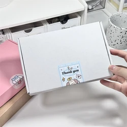 10Pcs White Pink Kraft Packaging Carton Box Wedding Party Gift Box Cardboard Package 20x14x4cm