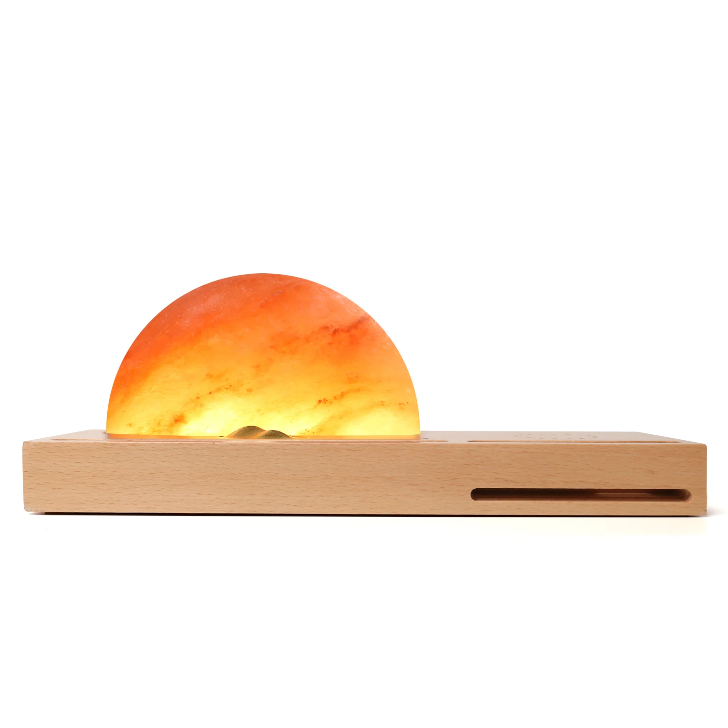 Hot Sale Himalayan Salt Lamp Wireless Charger Table Lamp LED AC 90 Modern 80 ABS 5V Dialux Evo Layout,auto CAD Layout 3W 3000k