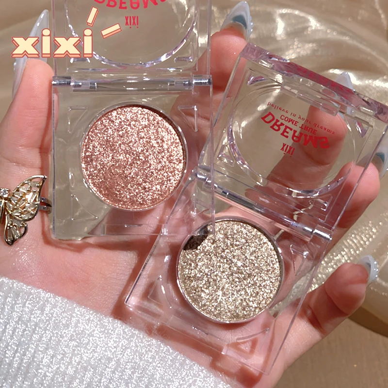 

Shining Star Highlighter Eyeshadow Powder Shimmer Glitter Eye Makeup Silky Smooth Waterproof Easy to Wear Long-Lasting Eyeshadow