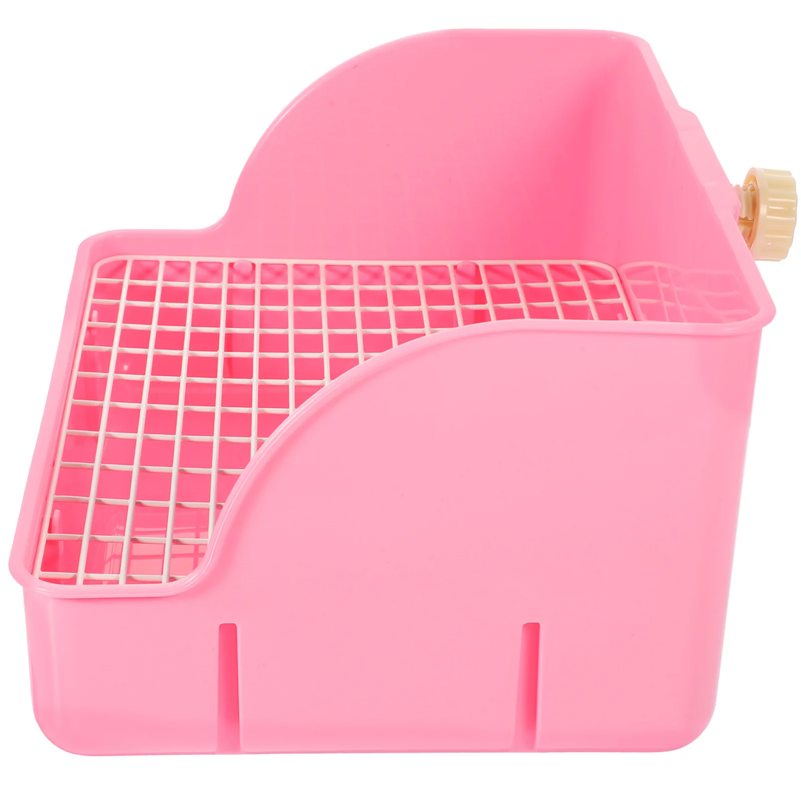 

Rabbit Water Dispenser Bunny Cage Indoor Toilet Portable Dog Pink Potty Training