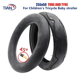 10inch 255x50 Inner Tube Outer Tyre for Children's Tricycle Baby Stroller Pneumatic Tire