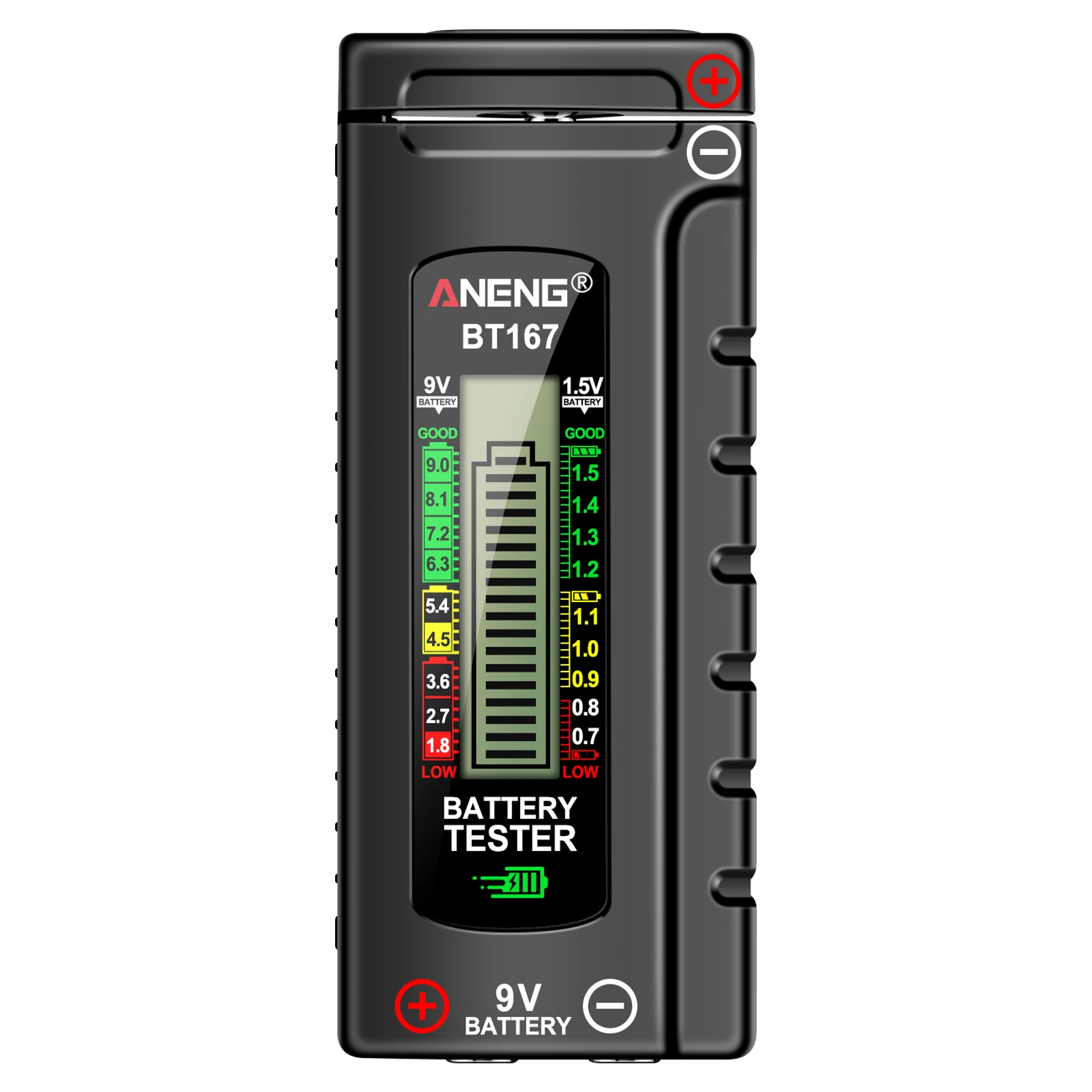 

ANENG BT167 Battery Level Detector Multifunctional Quickly Measure Battery Tester Level Plastic Precise Tester Tools Measurement