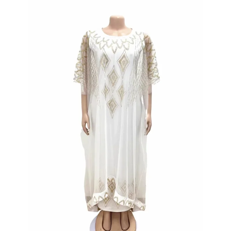 

African Dresses for Women Elegant Party Evening Dashiki Abaya Maxi Dress Africa Clothes Ankara Dresses 2025 Bodycon D