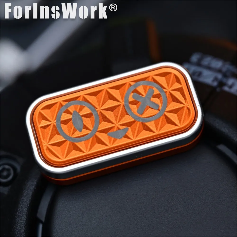 EAEDC Aluminum Orange Cat Lite EDC Fidget Slider Magnetic Push Slider Desk Gadgets Anti Stress Adults Toys