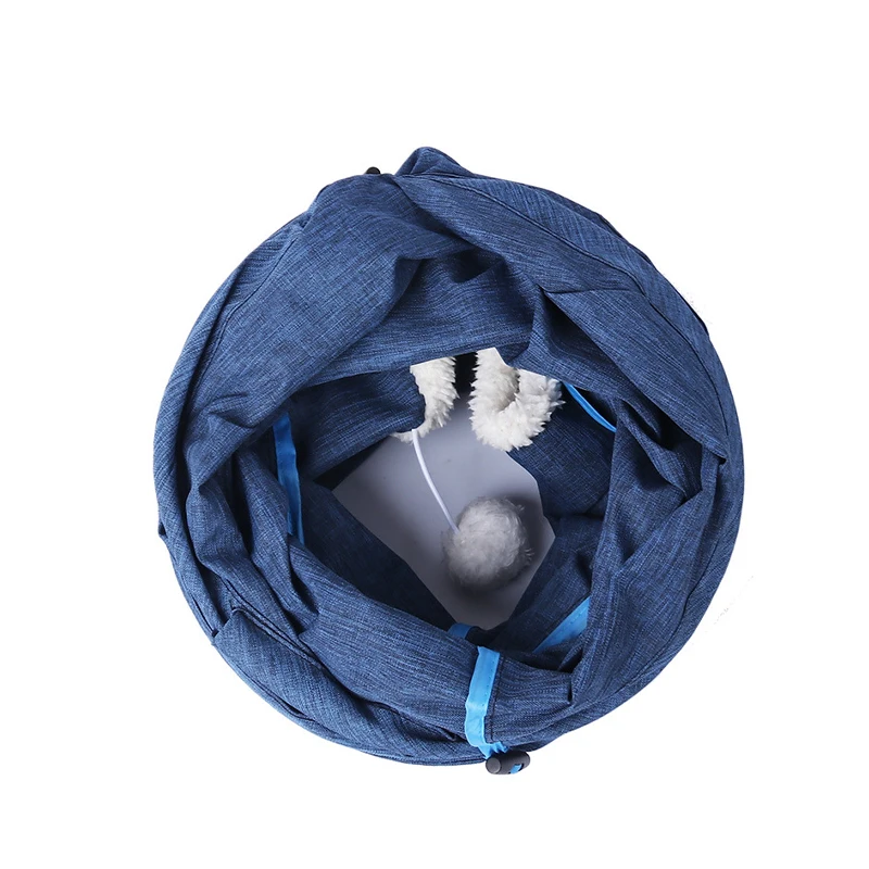 jouet-interactif-pour-chat-tunnel-nid-avec-balle-de-jeu-integree-en-tissu-doux-pliable-ideal-pour-le-repos-et-le-jeu-des-chats-d'interieur