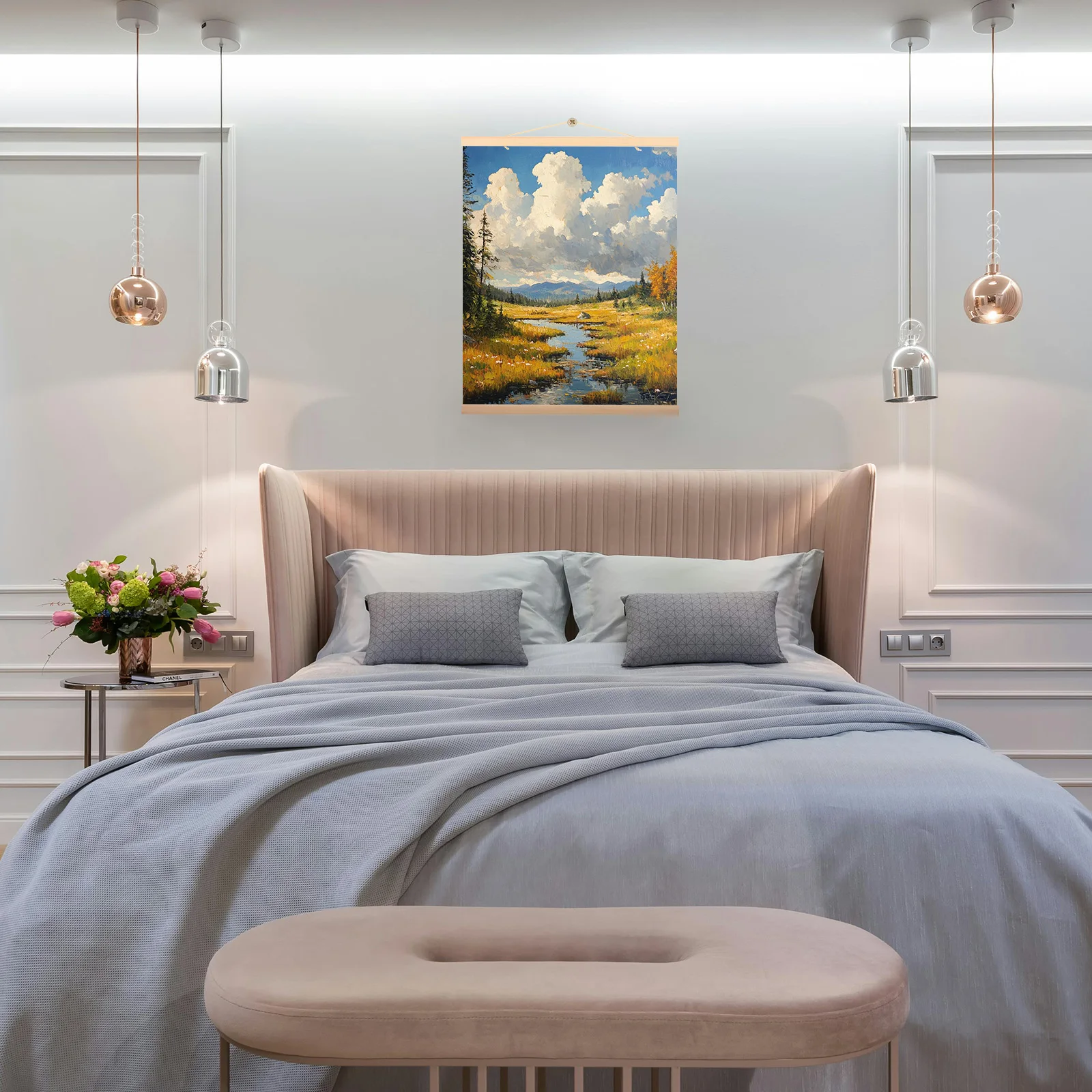 1Set Magnetische Poster Aufhänger Rahmen 16/20 Zoll Holz Magnet Bild Kleiderbügel Rahmen Foto Malerei Leinwand Poster Rahmen Kunst aufhänger