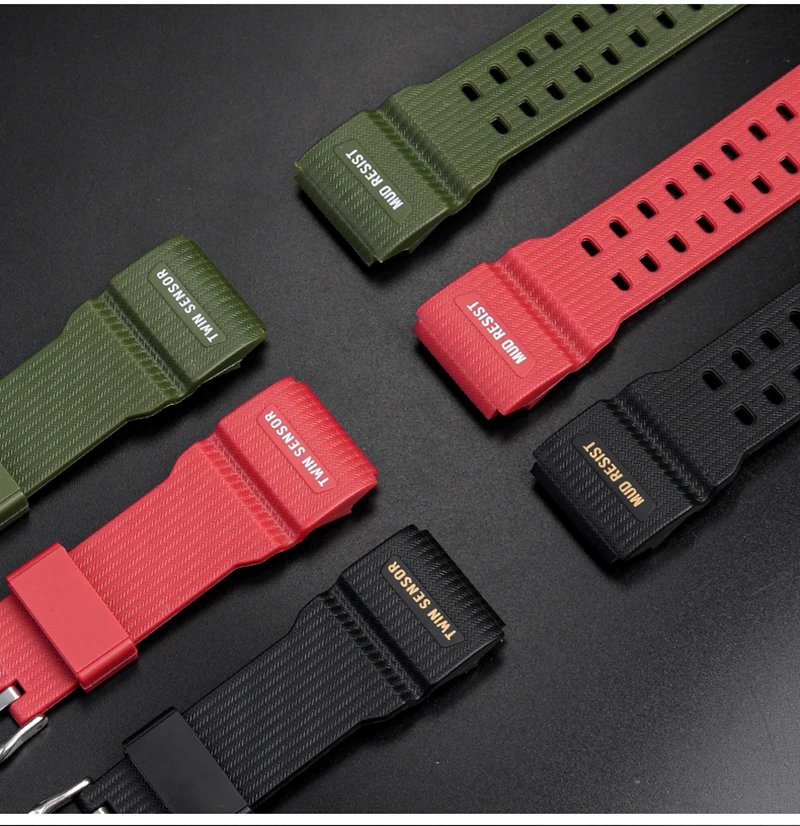 Resin Silicone Watch Band For Casio G-SHOCK Little/Small Mud King GG-1000 GWG-100 GSG-100 Rubber Waterproof Sport Strap Bracelet