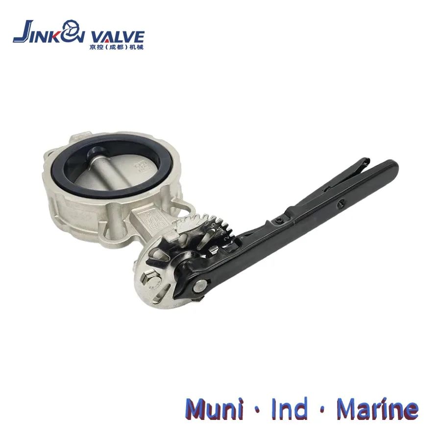 Quick On/Off Cost-Effective Lever Operated Wafer Type Stainless Steel Butterfly Valve PN10/PN16 DN50-DN2000 Easy Operation