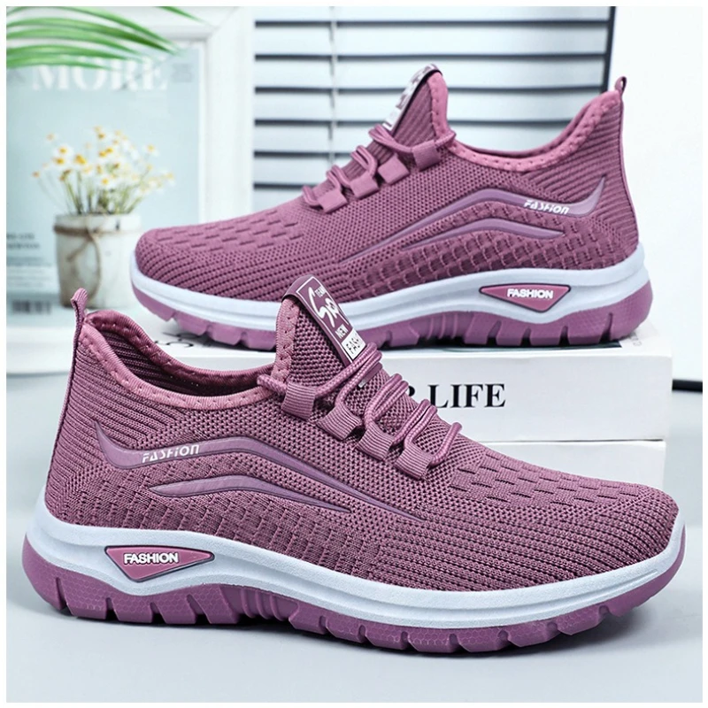 Women Breathable Mesh Casual Sneakers 2025 New Fashion Outdoor Daily Comfortable Non-slip Sports Shoes Zapatillas De Deporte 43